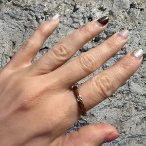 Copper, Brass and Silver Hammered Ring